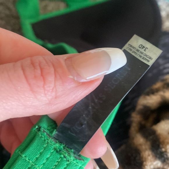 Victoria’s Secret BOMBSHELL Bikini Swim Bra Panties swimsuit Kelly Green RARE - Picture 10 of 11